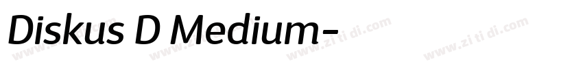 Diskus D Medium字体转换